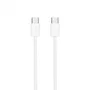 NANO CABLE Cable USB-C a USB-C 60W 3A, 2m, Blanco